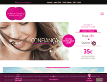 Tablet Screenshot of clinicadopelo.pt